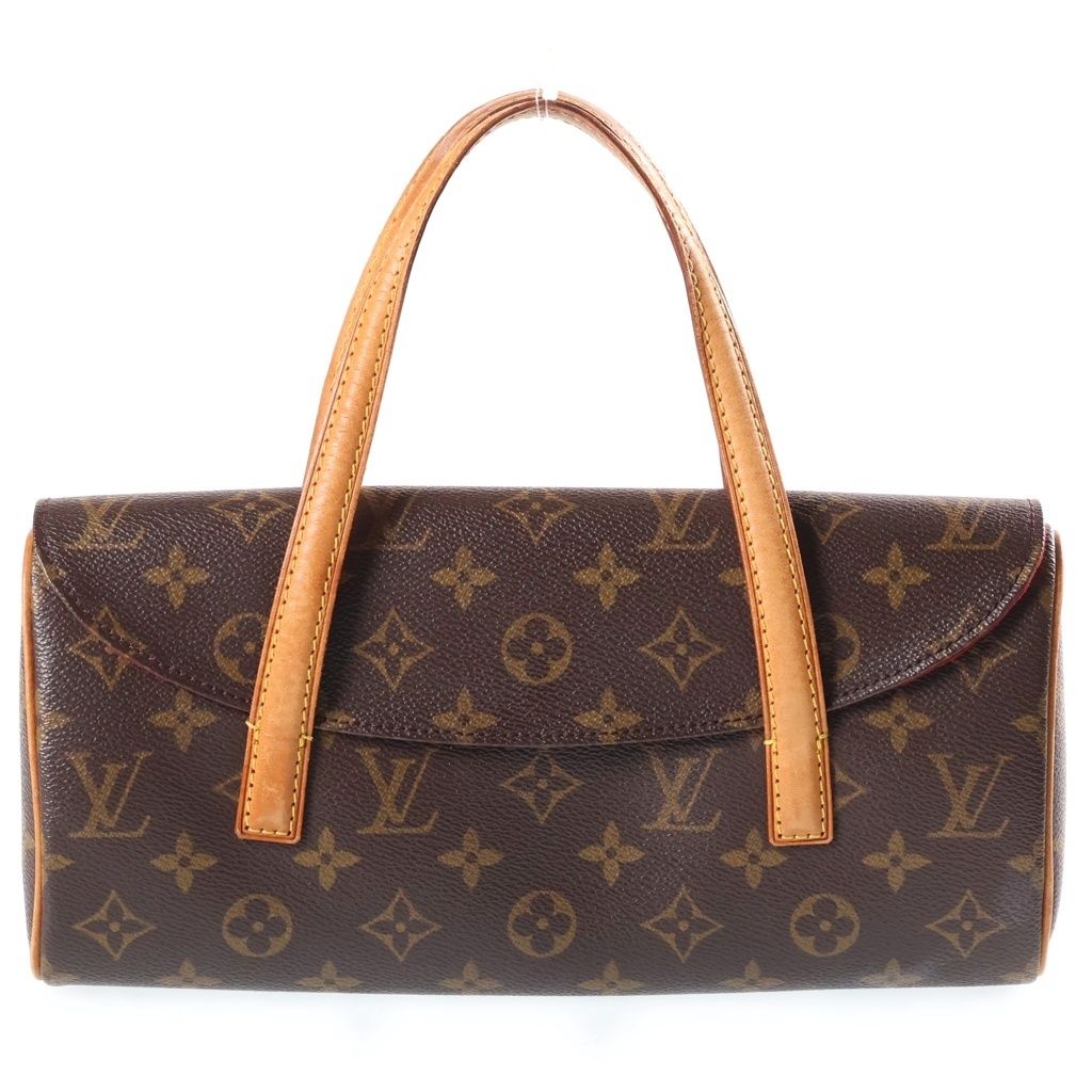 Louis Vuitton Monogram Sonatine Mini Bag Brown Leather Gold