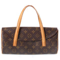 Louis Vuitton Monogram Sonatine Mini Bag Brown Leather Gold