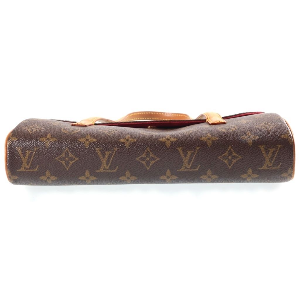 Louis Vuitton Monogram Sonatine Mini Bag Brown Leather Gold — view 4