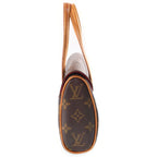 Louis Vuitton Monogram Sonatine Mini Bag Brown Leather Gold — view 3