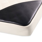 Chanel Cambon Line CC Logo Quilted Shoulder Bag White Black Lambskin Silver — view 5