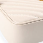 Saint Laurent Paris Lou Camera Bag Ivory Leather Gold — view 5