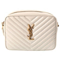 Saint Laurent Paris Lou Camera Bag Ivory Leather Gold