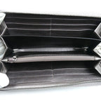 Gucci GG Supreme Wallet Zip Around Metallic Purple — view 5