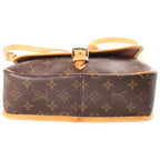Louis Vuitton Monogram Solonge Shoulder Bag Brown Leather Gold — view 4