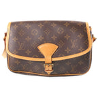 Louis Vuitton Monogram Solonge Shoulder Bag Brown Leather Gold