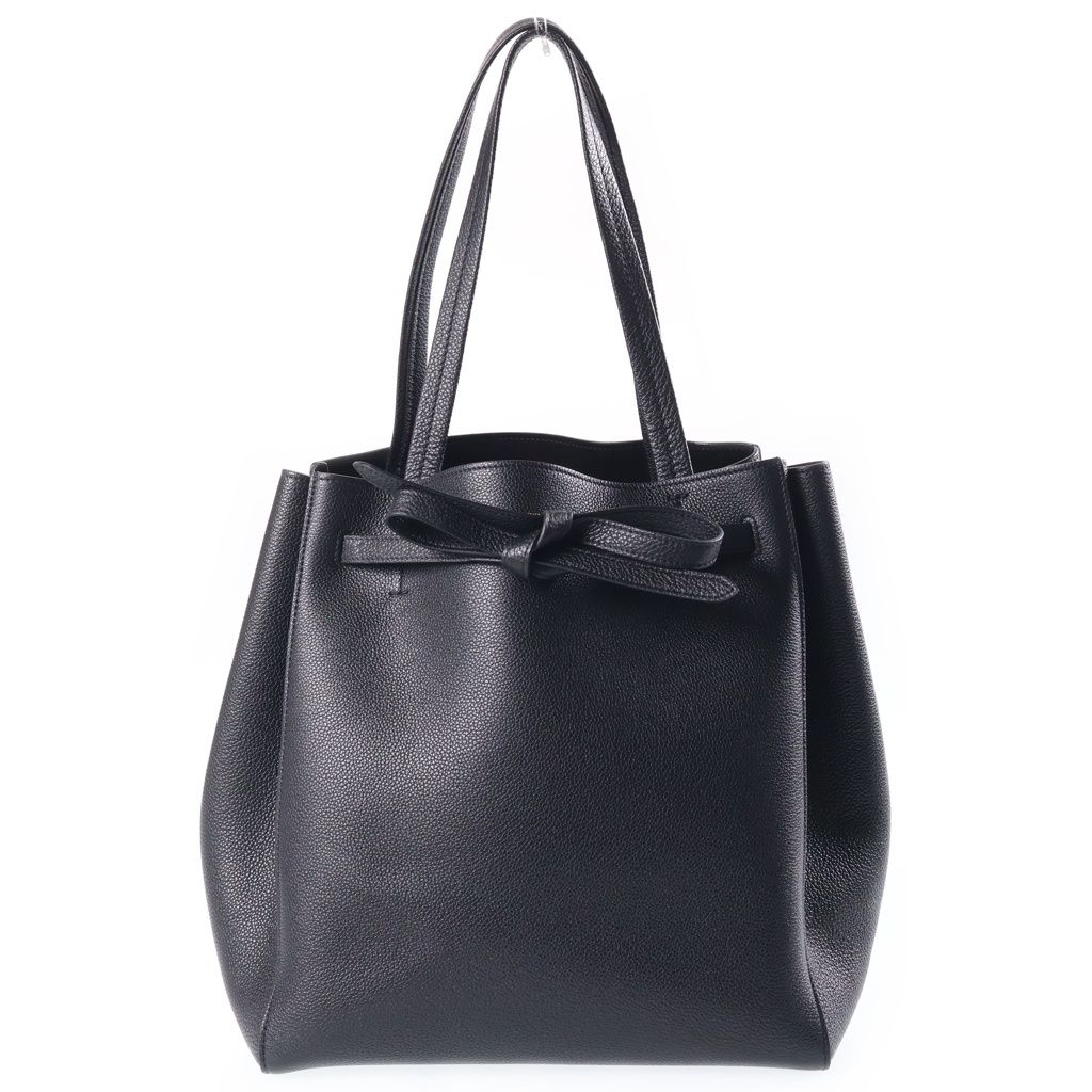 Celine Cabas Phantom Small Tote Bag Black Leather