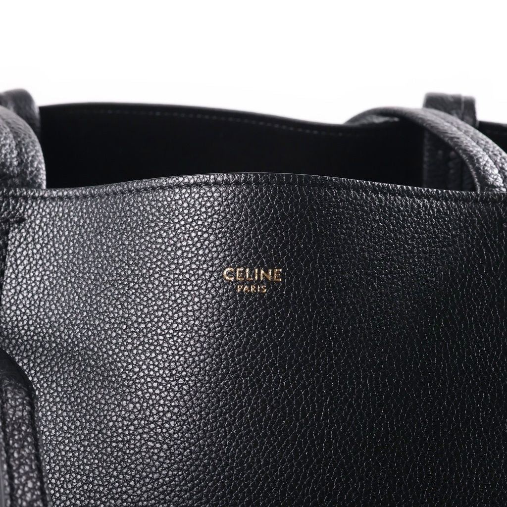 Celine Cabas Phantom Small Tote Bag Black Leather — view 6