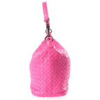 Bottega Veneta Intrecciato Zip Hobo Handbag Pink Leather — view 3