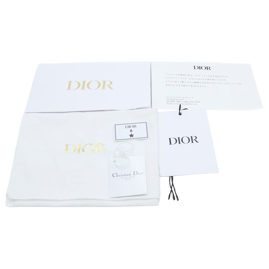 Dior Cannage Fragment Case Card Light Blue Leather Gold — view 6