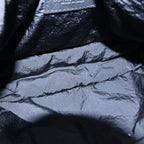 Bottega Veneta Intrecciato Jacquard Nylon Shoulder Bag Black — view 8