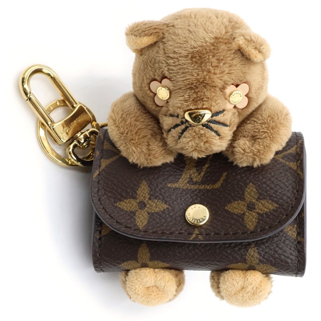 Louis Vuitton Monogram Bag Charm LV Brown