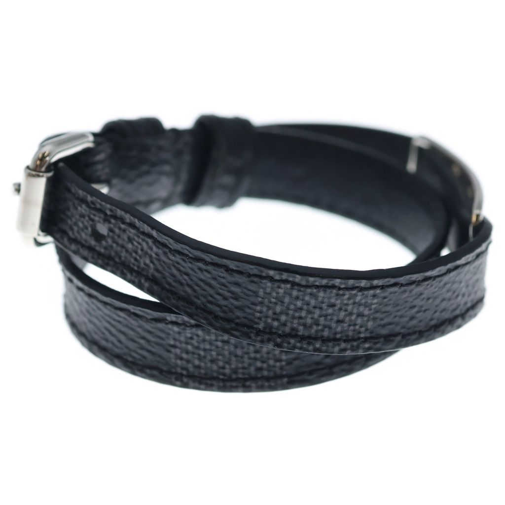 Louis Vuitton Damier Graphite Bracelet Sign It Black Silver — view 3