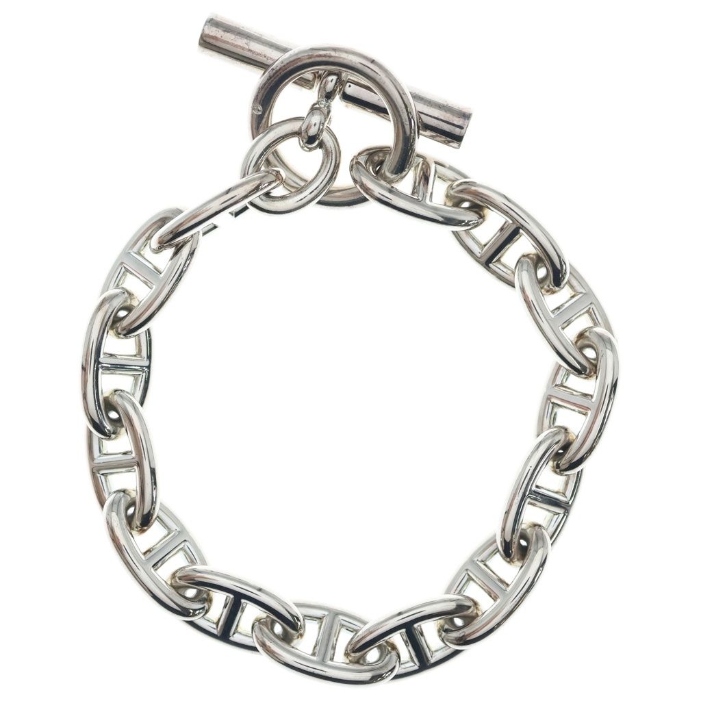 Hermes Chaine D'ancre GM Chain Bracelet Silver — view 2