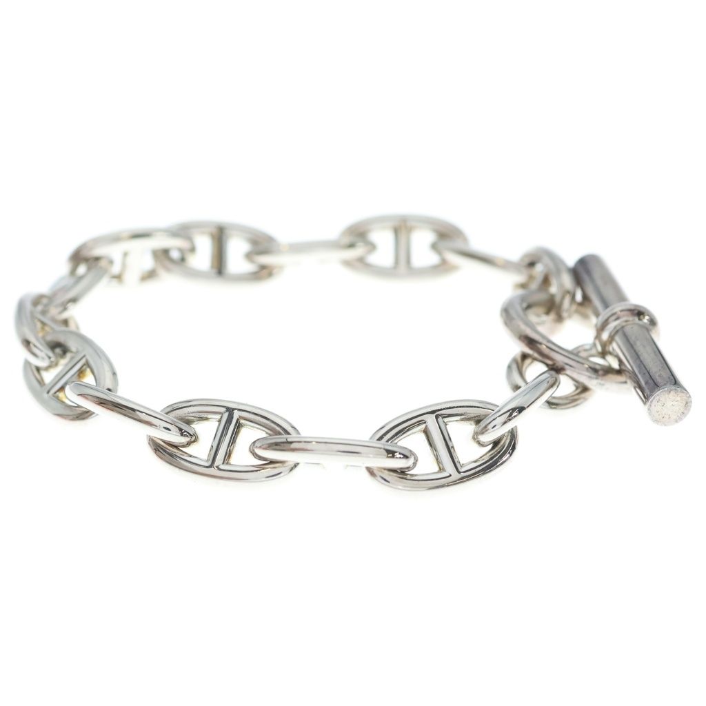 Hermes Chaine D'ancre GM Chain Bracelet Silver — view 3