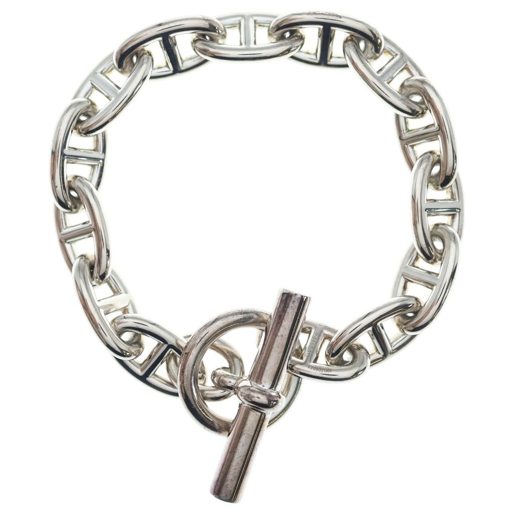 Hermes Chaine D'ancre GM Chain Bracelet Silver