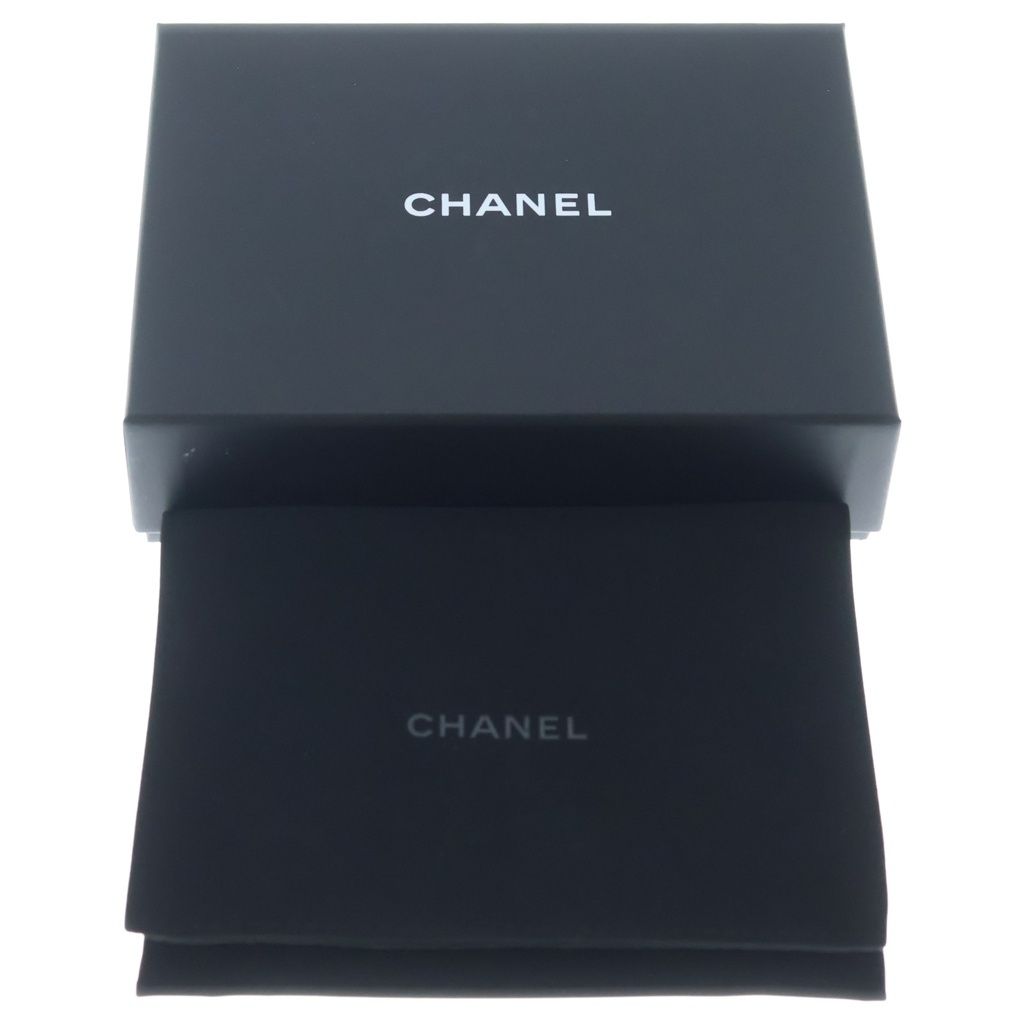 Chanel Quilted CC Logo Caviar Leather Timeless Classic Fragment Card Case Black — view 6