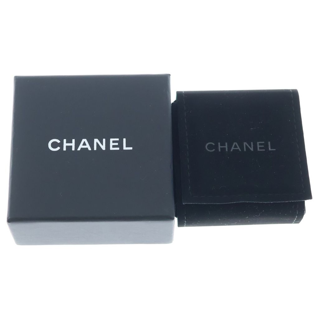 Chanel CC Logo Rhinestone Pearl Earrings White Silver — view 6