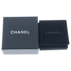 Chanel CC Logo Rhinestone Pearl Earrings White Silver — view 6