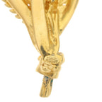 Chanel CC Logo Wings Feather Motif Pin Badge Brooch Gold — view 5