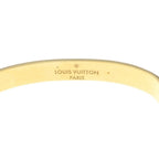 Louis Vuitton Monogram Hoop Earrings Nanogram Gold Plated — view 6
