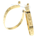 Louis Vuitton Monogram Hoop Earrings Nanogram Gold Plated