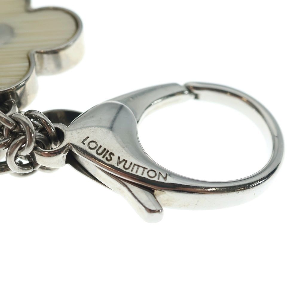 Louis Vuitton Epi Bijou Sac Fleur de Charm Yvoire Bag Key Holder Key Ring White — view 5