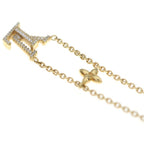 Louis Vuitton Collier LV Rhinestone Pendant Chain Gold — view 5