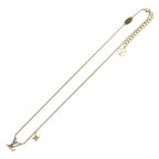 Louis Vuitton Collier LV Rhinestone Pendant Chain Gold — view 2