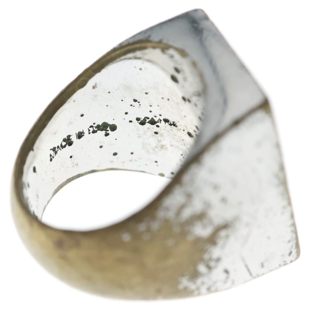 Celine Hedi Slimane Era Square Shape Signet Ring Silver — view 5