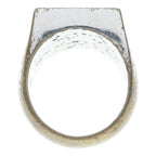 Celine Hedi Slimane Era Square Shape Signet Ring Silver — view 6