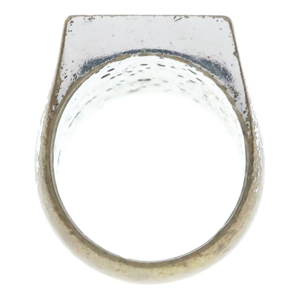 Celine Hedi Slimane Era Square Shape Signet Ring Silver — view 6