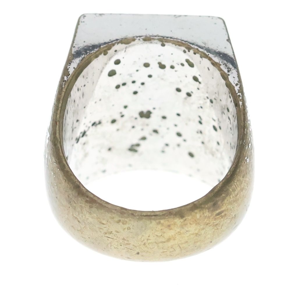 Celine Hedi Slimane Era Square Shape Signet Ring Silver — view 2