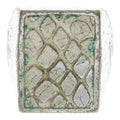 Celine Hedi Slimane Era Square Shape Signet Ring Silver