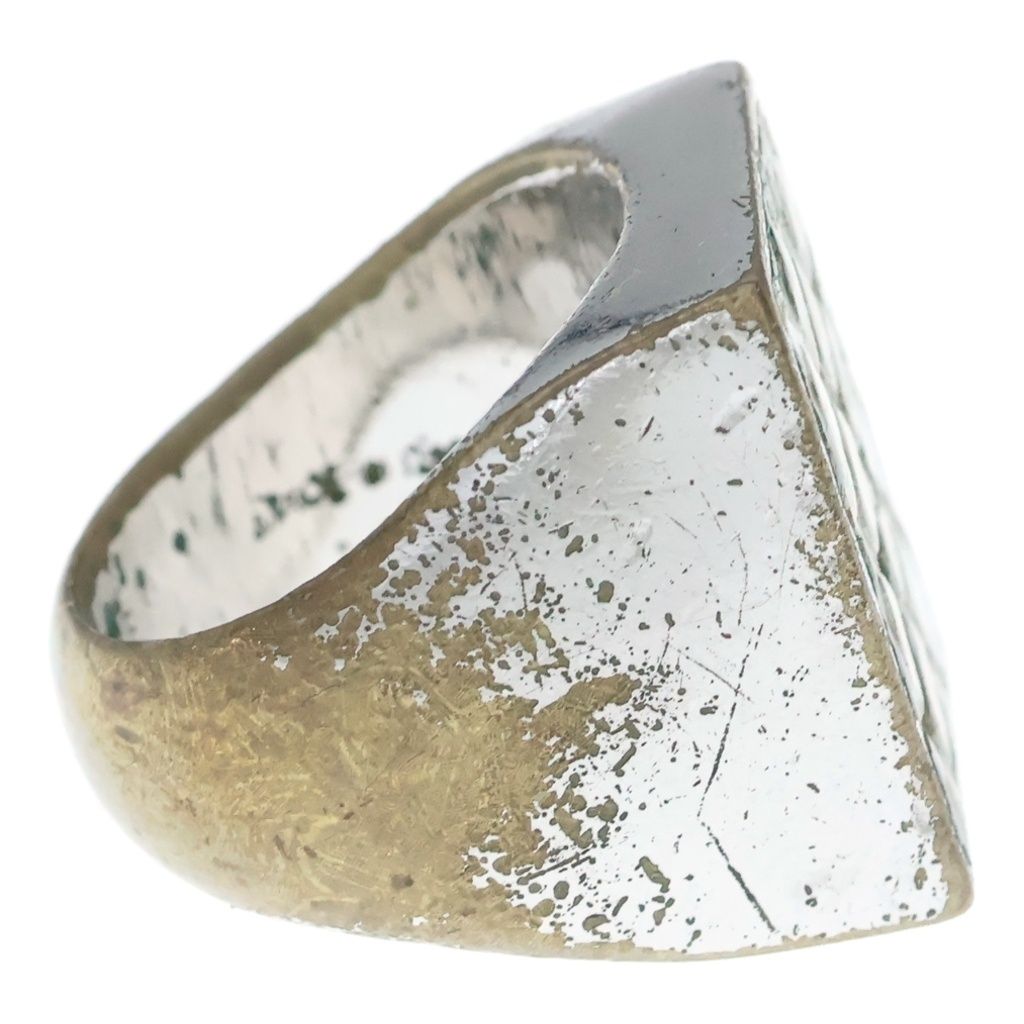 Celine Hedi Slimane Era Square Shape Signet Ring Silver — view 3