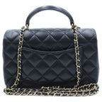 Chanel Top Handle Mini Classic Hand Chain Shoulder Bag Lambskin Christa Ribbon — view 2