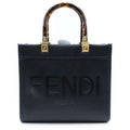 Fendi Sunshine Small 2-Way Shoulder Bag Black Leather