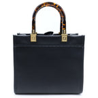 Fendi Sunshine Small 2-Way Shoulder Bag Black Leather — view 2