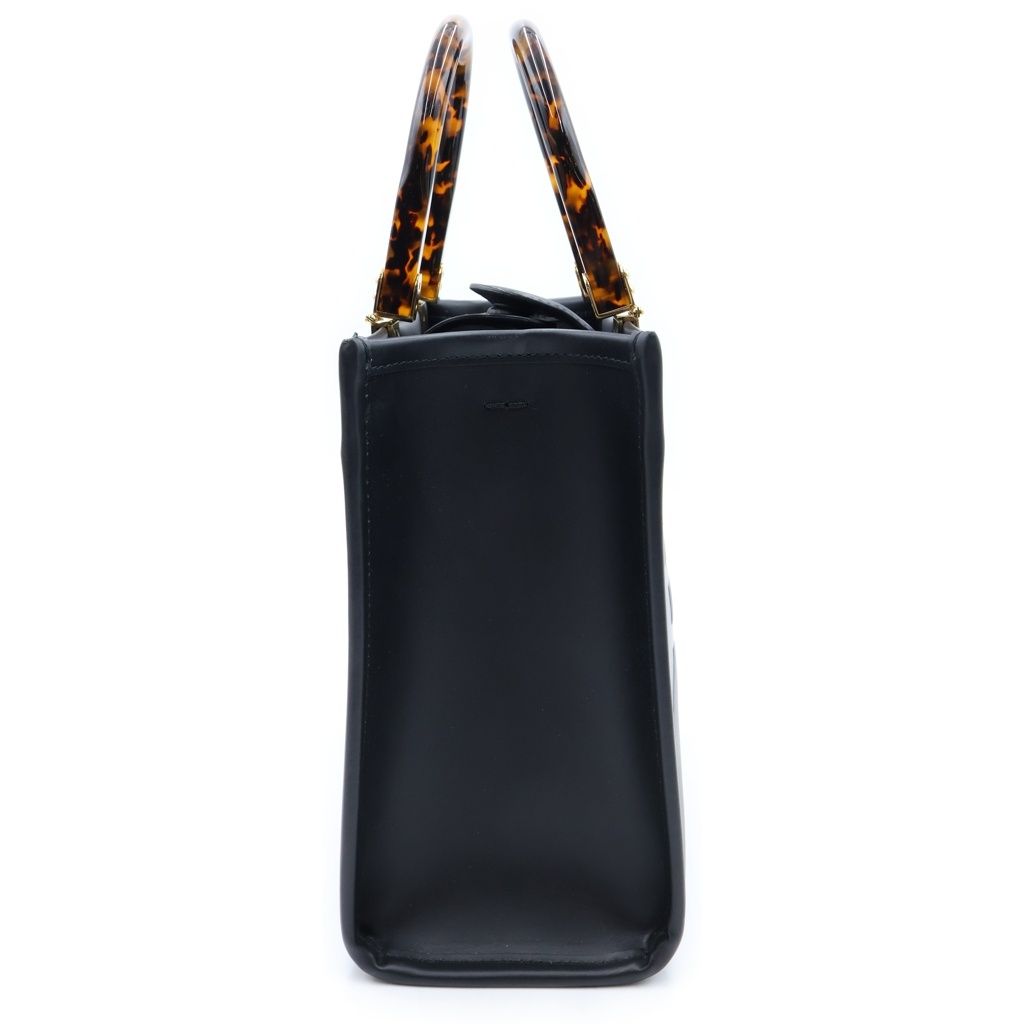 Fendi Sunshine Small 2-Way Shoulder Bag Black Leather — view 3
