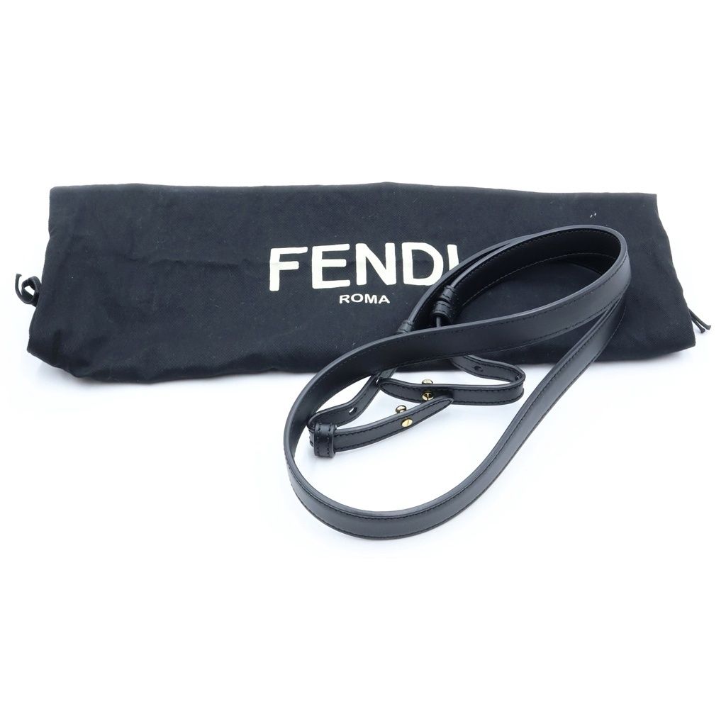 Fendi Sunshine Small 2-Way Shoulder Bag Black Leather — view 8