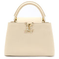 Louis Vuitton Capucines BB Flower Logo 2-Way Shoulder Bag Light Pink Leather