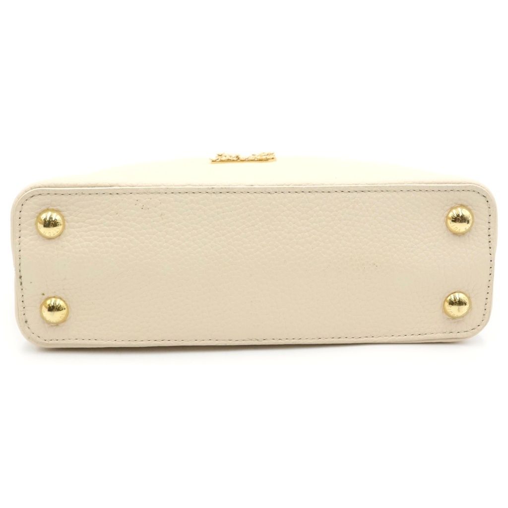 Louis Vuitton Capucines BB Flower Logo 2-Way Shoulder Bag Light Pink Leather — view 4