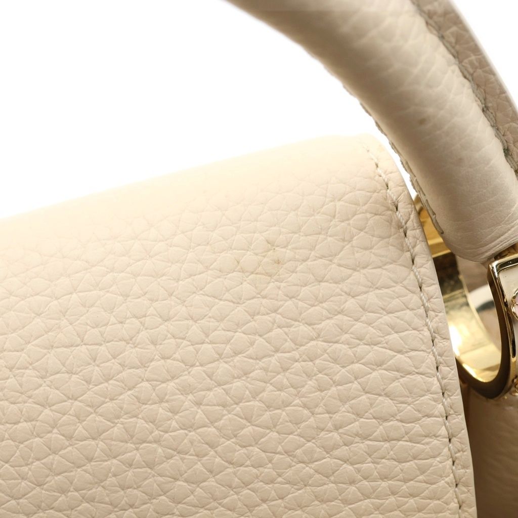 Louis Vuitton Capucines BB Flower Logo 2-Way Shoulder Bag Light Pink Leather — view 7