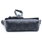 Louis Vuitton Monogram Eclipse Pulse Wearable Wallet Mini Shoulder Bag Black — view 4