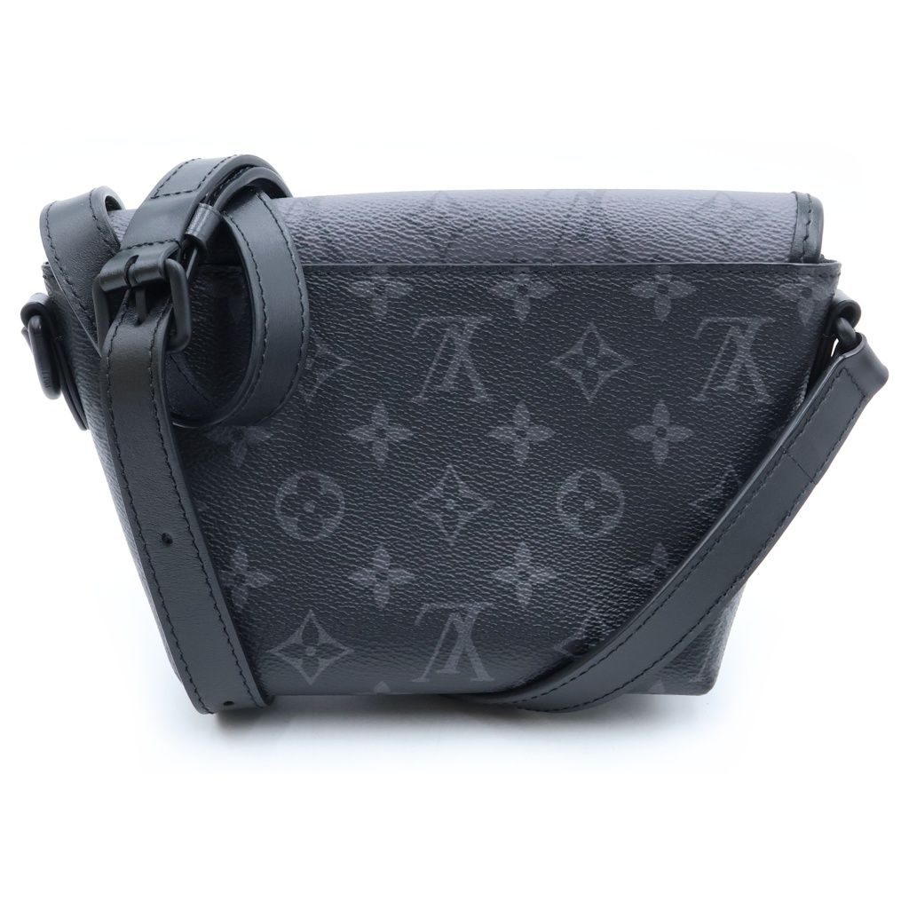 Louis Vuitton Monogram Eclipse Pulse Wearable Wallet Mini Shoulder Bag Black — view 2