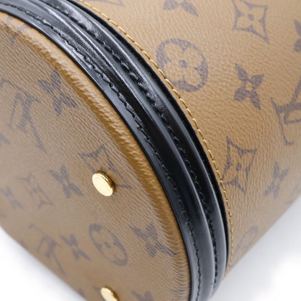 Louis Vuitton Monogram Reverse Cannes 2-Way Shoulder Bag Brown Leather — view 5