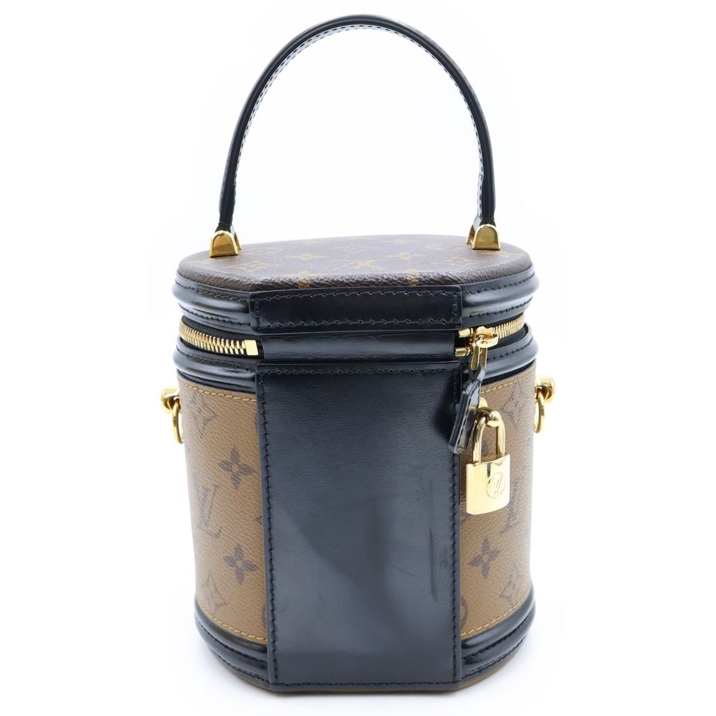 Louis Vuitton Monogram Reverse Cannes 2-Way Shoulder Bag Brown Leather — view 2