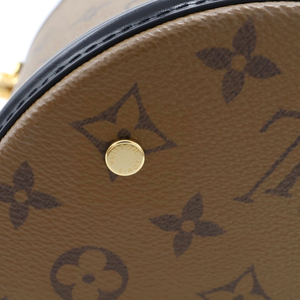 Louis Vuitton Monogram Reverse Cannes 2-Way Shoulder Bag Brown Leather — view 6