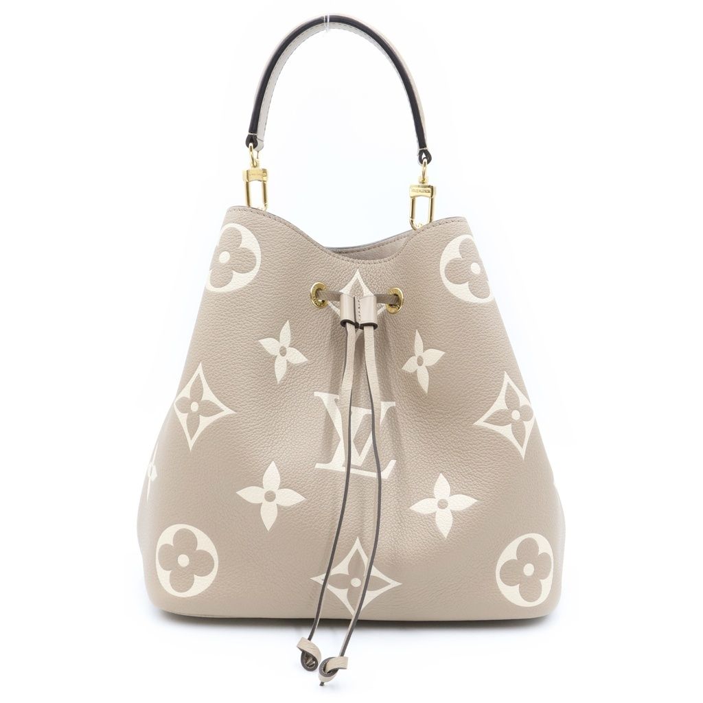 Louis Vuitton Monogram Empreinte Neo Noe MM Shoulder Bag Beige