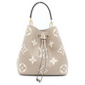 Louis Vuitton Monogram Empreinte Neo Noe MM Shoulder Bag Beige
